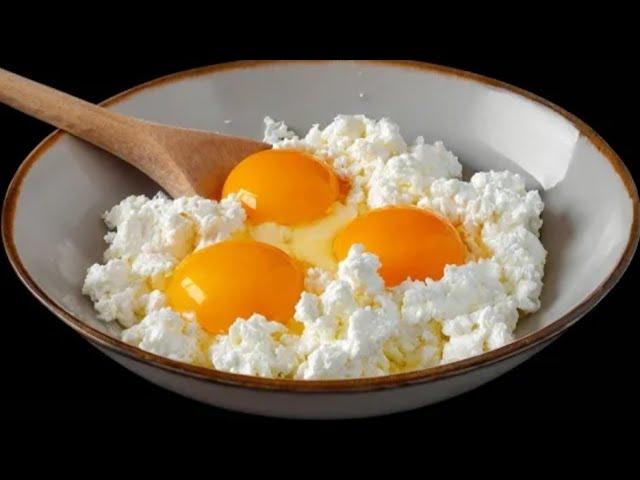 БЕРУ ТВОРОГ И ЯЙЦО.Сырники теперь НЕ делаю, НАШЛА рецепт проще и вкуснее! Делюсь НОВЫМ рецептом.