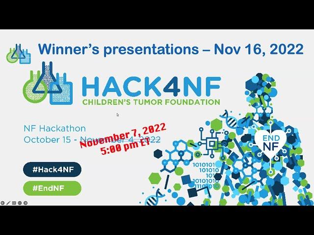 Children's Tumor Foundation 2022 Hack4NF Award Presentations