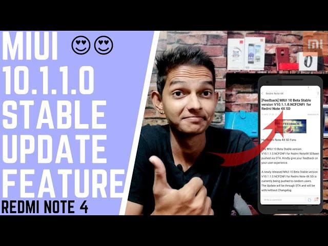 Redmi Note 4 Miui 10.1.1.0 Stable Update | 15 November ko Hoga Roll Out !!