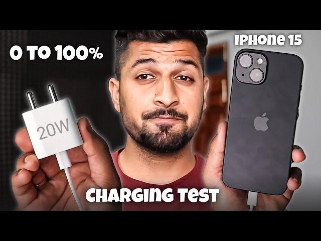 Apple iPhone 15 Charging Test 20W | 0 to 100%