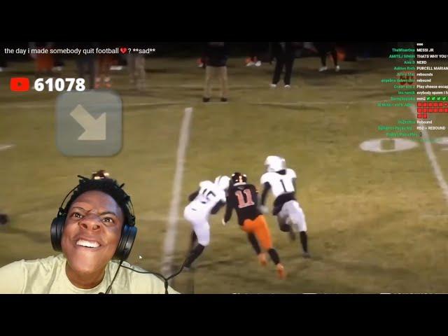 iShowSpeed Shows His Football Highlights (D1 Athelete)