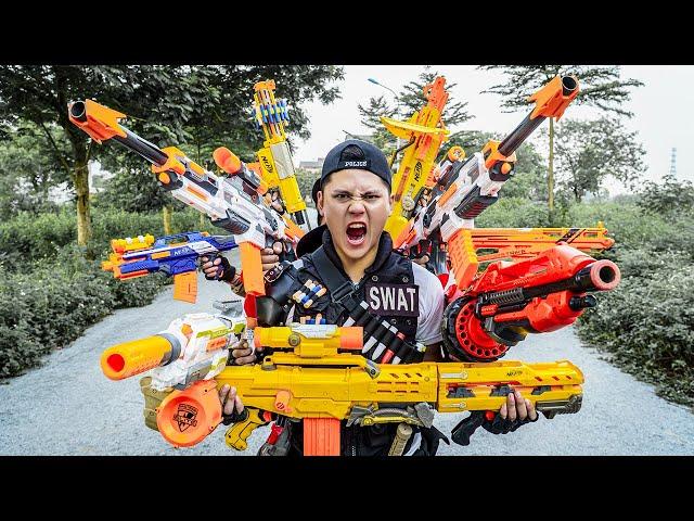 SEAL X Nerf War : Couple SEAL X Warriors Nerf Guns Fight Dr Ken Group Destroying Dangerous Criminal