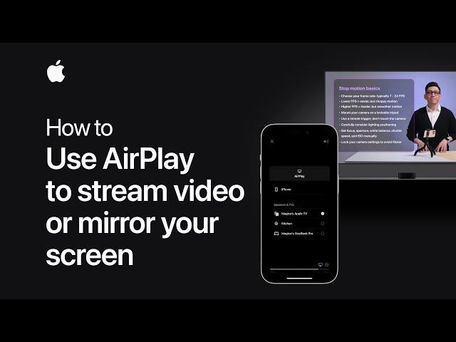 How to use AirPlay to stream video or mirror the screen of your iPhone or iPad | Apple Support