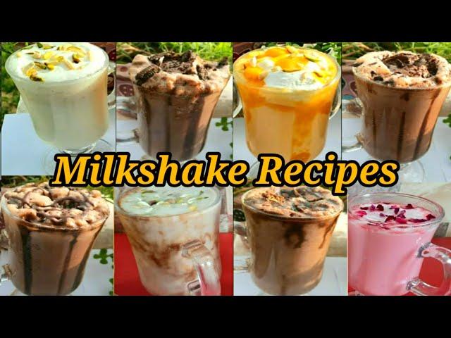 8 Easy Milkshake Recipes/Homemade Milkshake Recipes/Tasty & Healthy Milkshakes/Healthy Summer Drinks