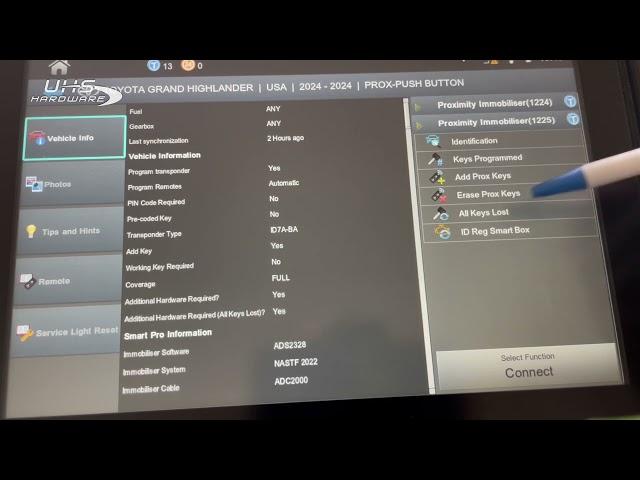 How To bypass TIS to reset IMMO for 2024 Toyota Grand Highlander via the ADC- 2021 cable & Smart Pro