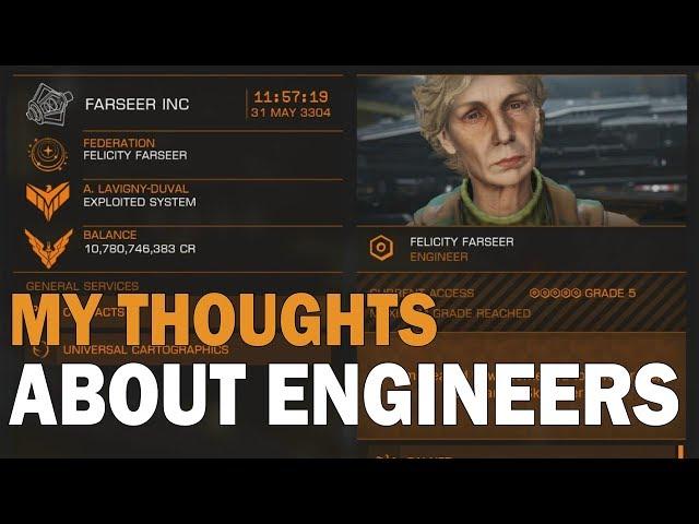 Elite:Dangerous. My Thoughts About Engineers. 20 Months Later