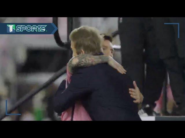 El CONMOVEDOR ABRAZO de David Beckham y Lionel Messi al LLEVAR al Inter Miami al Mundial de Clubes