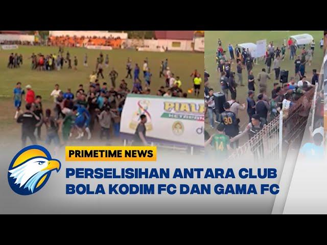 Viral! Pertandingan Sepak Bola Antar Gama FC vs Kodim 1203 di Ketapang Ricuh - [PTN]