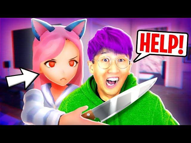 LANKYBOX'S EVIL GIRLFRIEND *ATTACKED US*!? (AI YANDERE GIRLFRIEND SIMULATOR!)