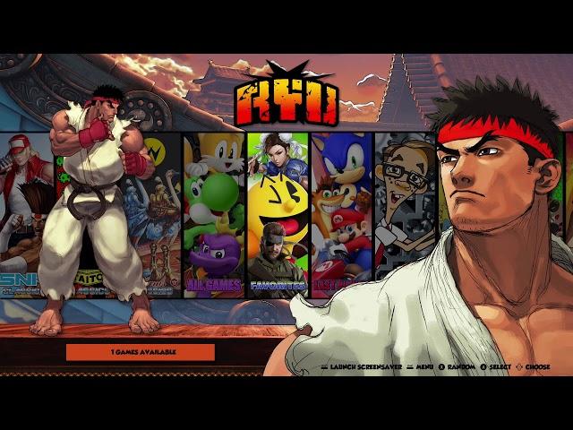 VirtualMan Retro-Arcade-Bliss Image running on Raspberry Pi 4 w/M.2 SSD
