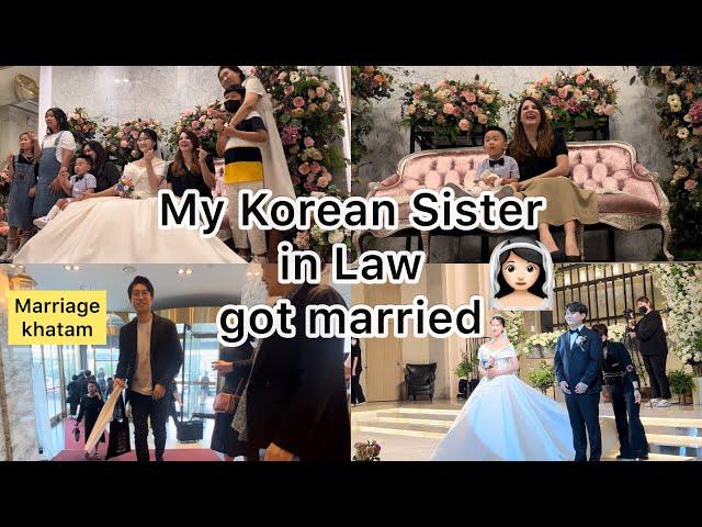 My Korean Sister in law got married & Jongsoo reached after marriage finished