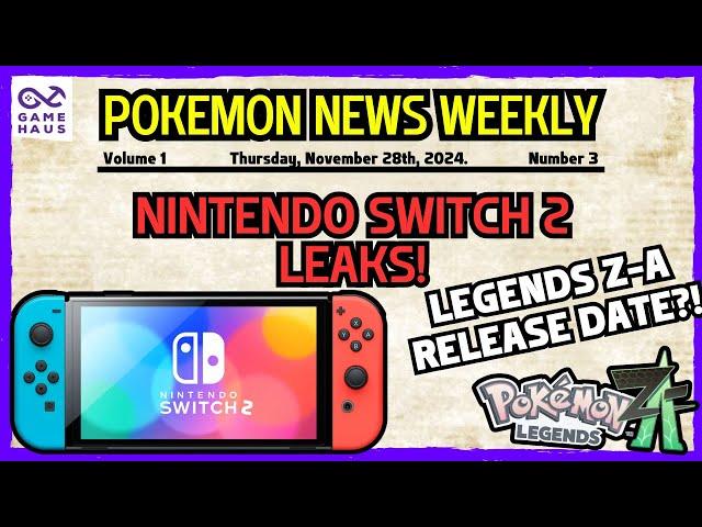 Pokemon News Update 3: MAJOR Nintendo Switch 2 Leaks & Pokemon Legends Z-A Release Date Time Frame?!