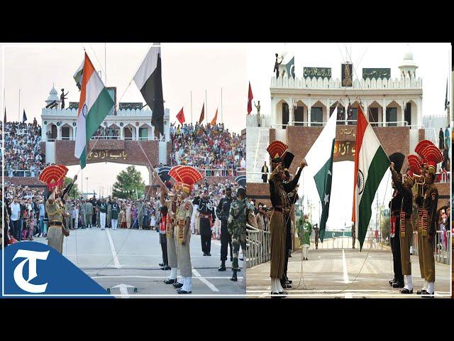 Watch: Beating Retreat ceremony at Attari-Wagah border on the eve of Independence Day