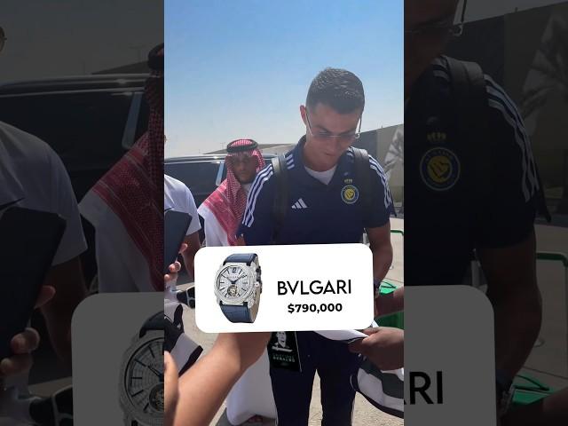 Cristiano Ronaldo going on traning with BVLGARI watch!!!