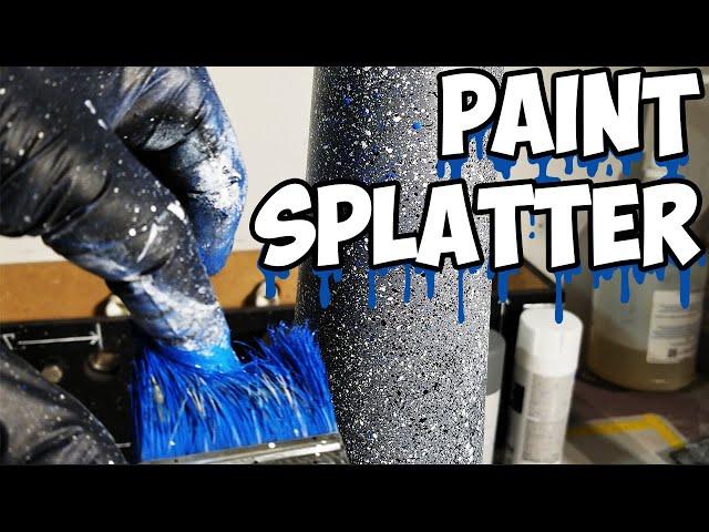 Speckled Tumbler Tutorial | Garage Floor Paint Splatter Tumbler for Men