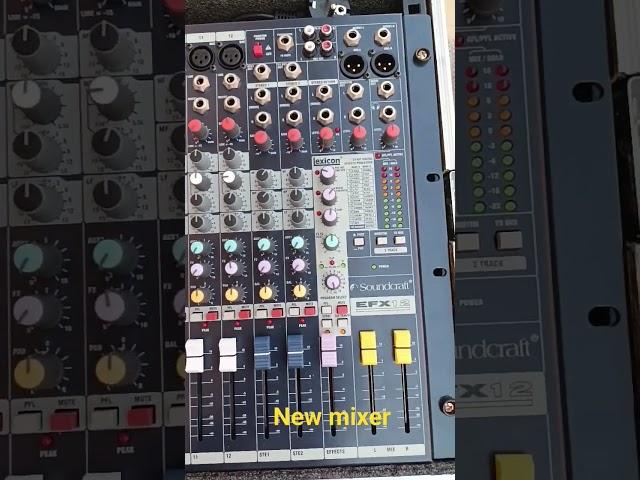 New mixer soundcraft efx12