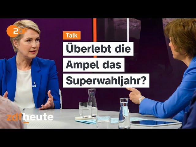 Viel Krise, wenig Vertrauen - sinkende Umfragen für die SPD | maybrit illner vom 04.04.2024