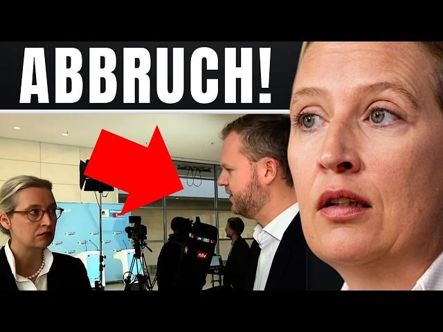 Moderator legt sich mit Weidel an und zieht ihr dann Mikro weg!