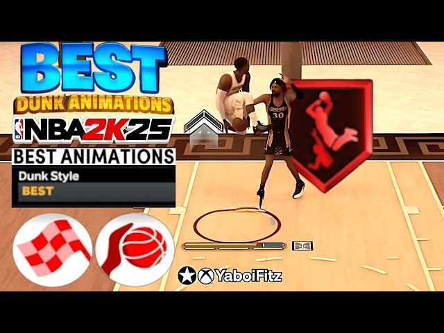 BEST NBA 2K25 DUNKS + LAYUP PACKAGE for EVERY BUILD • BEST SLASHER ANIMATIONS/DUNK STYLE Season 4