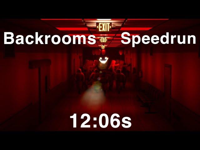 Escape the Backrooms SOLO FLAWLESS SPEEDRUN 12:06s