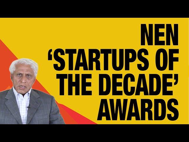 Romesh Wadhwani, Wadhwani Foundation awards the WF NEN ‘Startups of the Decade’ during E Week 2018