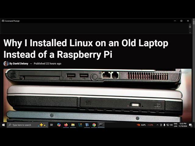 Why I Installed Linux on an Old Laptop Instead of a Raspberry Pi