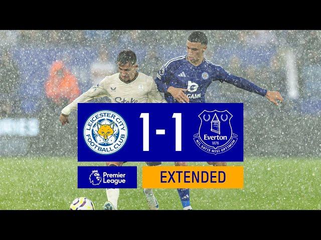 EXTENDED HIGHLIGHTS: LEICESTER CITY 1-1 EVERTON