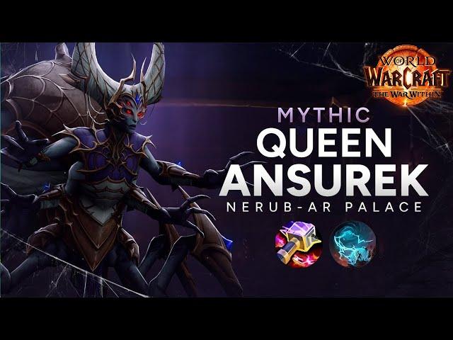 Sanctum Vs Mythic Queen Ansurek| Enhancement Shaman POV | Nerub-ar Palace | The War Within