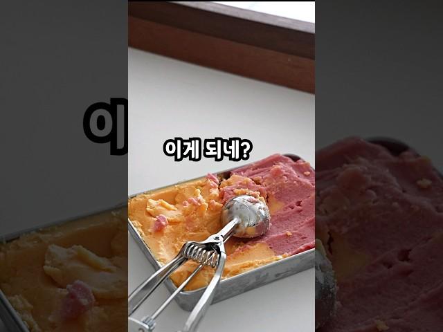레인보우 샤베트보다 10배쯤 맛있는데요? / 블렌텍 아이스크림 레시피