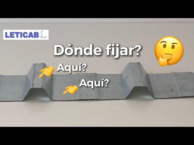 Cómo FIJAR una #CHAPA de CUBIERTA