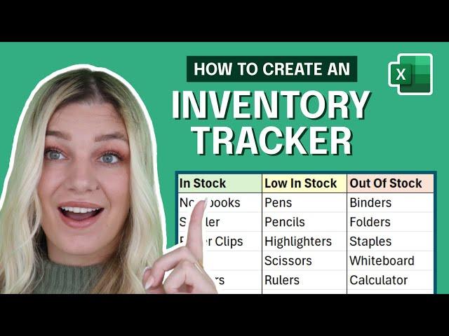 How to Create an Inventory Tracker in Excel