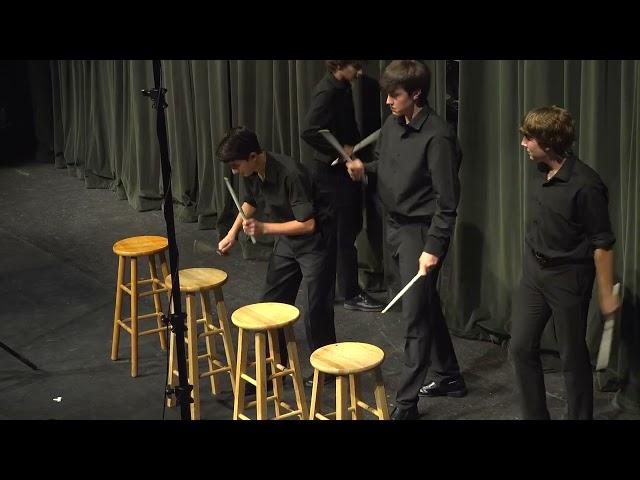 Stool Pigeon by Julie Davila performed by The Woodlands HS Percussion Ensemble, Andy Salmon Director