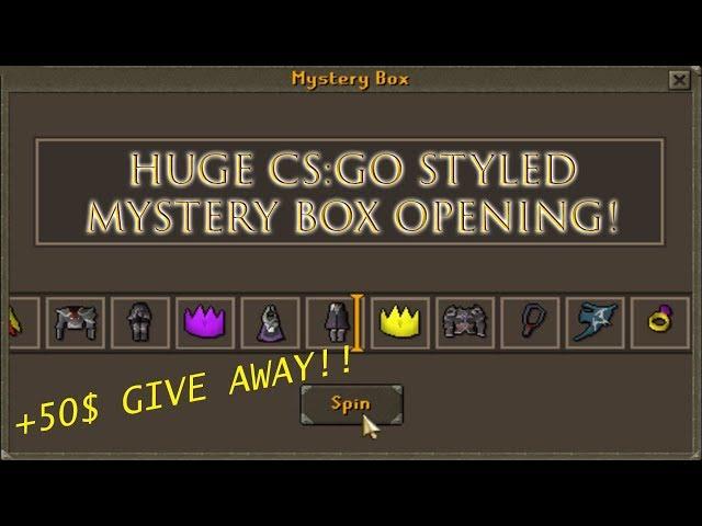 Epic CS:GO styled Mystery Box opening! $50 Give away! [VortexPS RSPS]