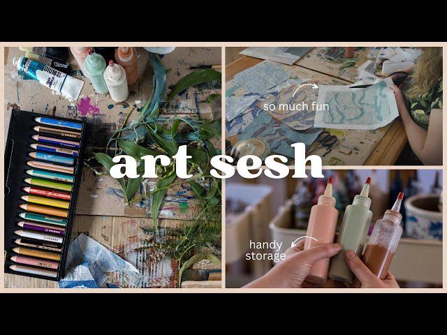 Art Supplies I'm Loving and How I Use Them: Mixed Media Art Demo 