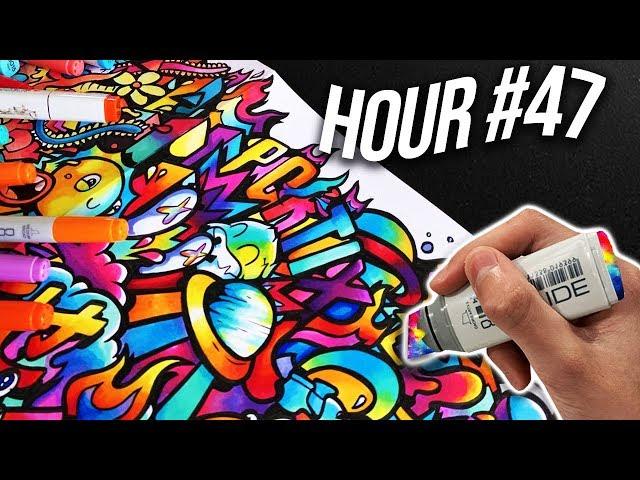 WE CREATED the WORLD's BIGGEST DOODLE ART !! fr. Portix