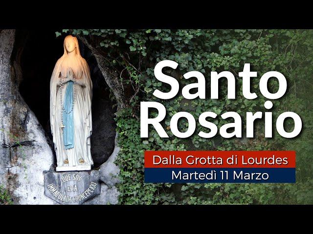 Rosario di LOURDES di oggi Martedì 11 Marzo 2025  Misteri del Dolore