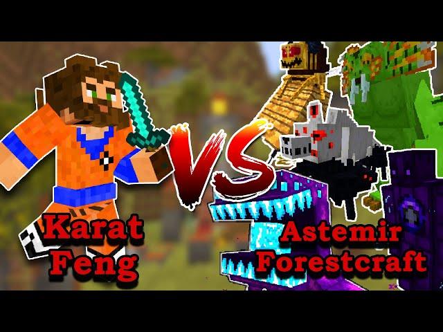 ME VS Astemir Forestcraft bosses | Player VS Minecraft Mob battle