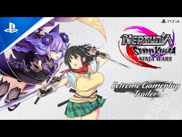 Neptunia x Senran Kagura: Ninja Wars - Extreme Gameplay Trailer | PS4