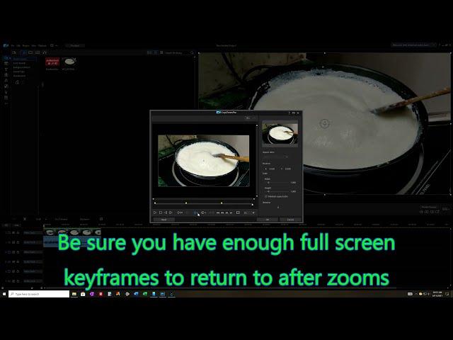 How to use PowerDirector's Crop/Zoom/Pan tool