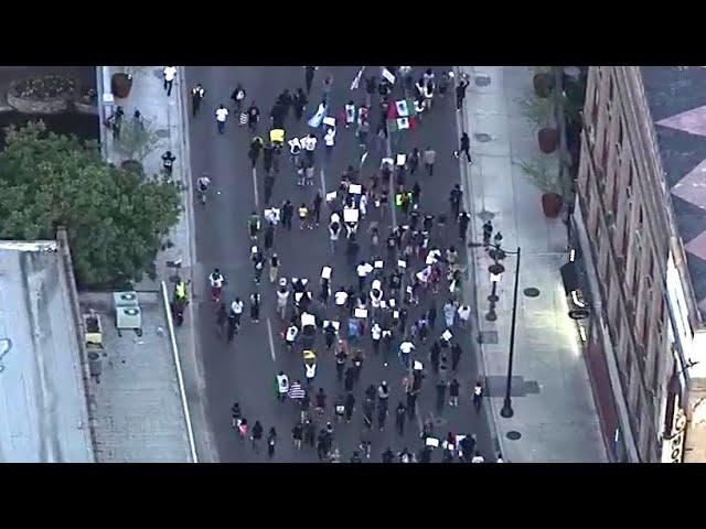 Immigration policy protest in San Antonio