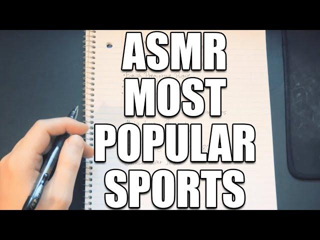 The Most Popular Sports in the World ASMR