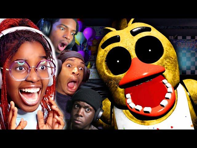 SCREAMING IN FNAF COOP ON ROBLOX WITH THE HOMIES