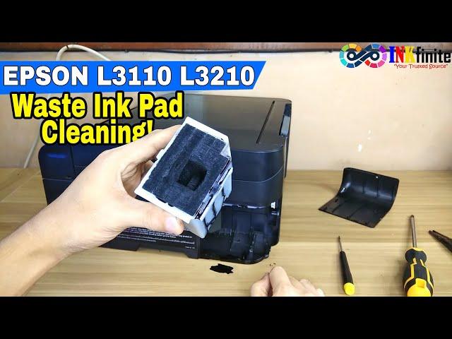 EPSON L3110 L3210 L3150 L3250 Series Waste Ink Pad Cleaning | INKfinite