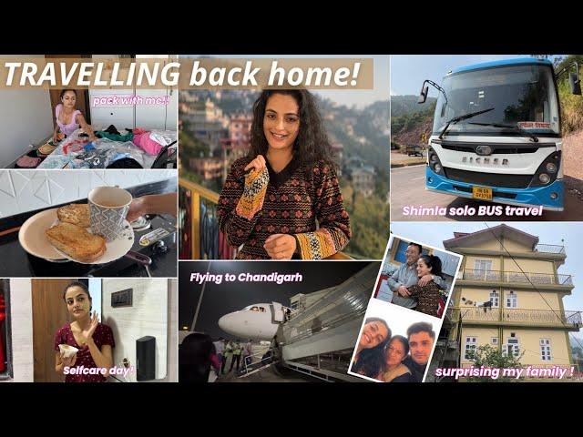 days in my life TRAVELLING BACK HOME ! packing, flying, travelling by BUS & surprising my family!