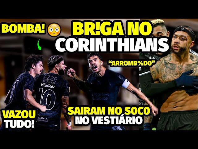 VAZOU A BR!GA AGRESSlVA NO VESTIÁRIO DO CORINTHIANS ENTRE MEMPHIS DEPAY E GUSTAVO HENRIQUE COM TAP%