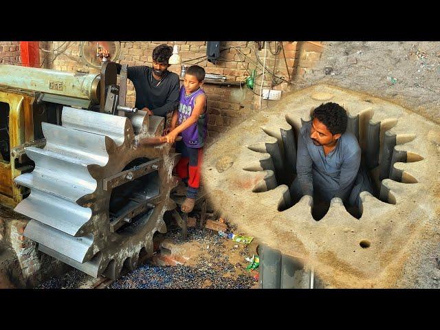 Amazing Process of Making Industrial Gear & Hobbing Process | Wheel Gear Making & Cutt...