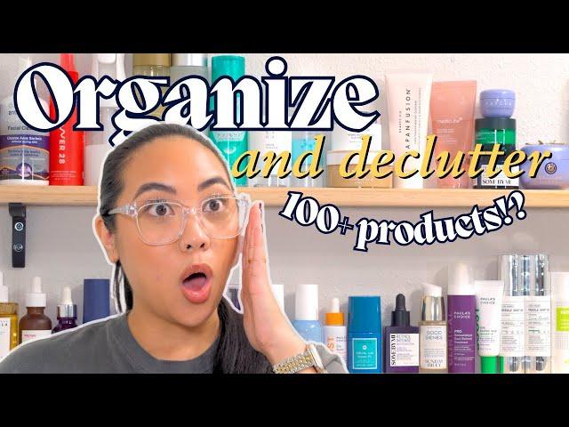 Massive skincare declutter of things I'm ACTUALLY using.