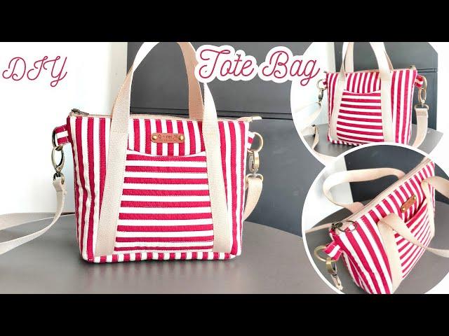 How To Make Tote Bag With Pockets | DIY Tote Bag With Pockets