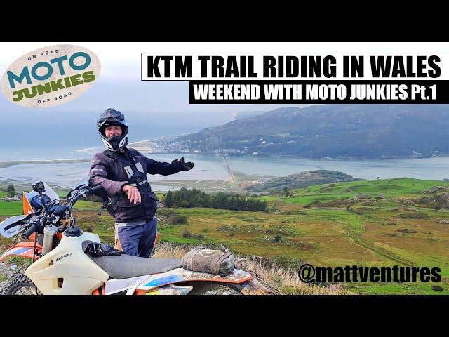 Trail Riders UK - Weekend in Wales with Moto Junkies Day 1 MattVentures