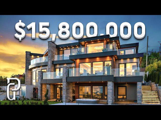 Inside a $15,800,000 Modern House in West Vancouver Canada! | Propertygrams Mansion Tour